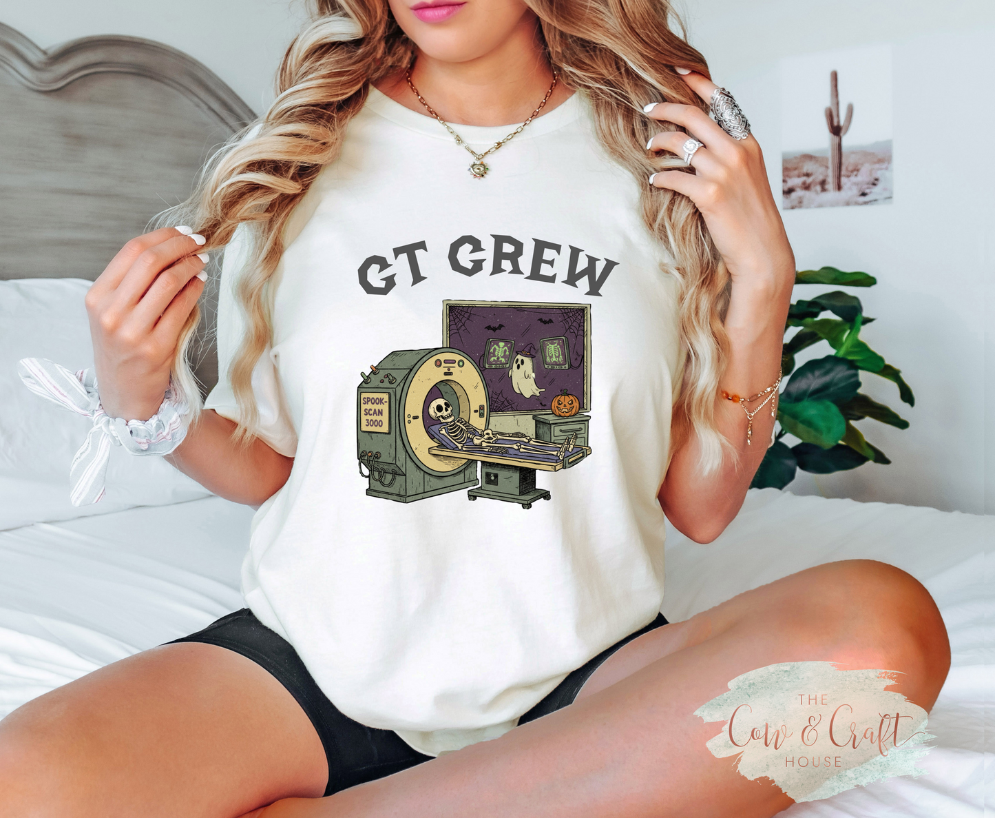 I'm Just Here for the Boos Shirt | Barbie-Inspired Halloween Tee | Comfort Colors 1717 | Funny Ghost Shirt | Cute Spooky Season Graphic Tee | Fall Shirt