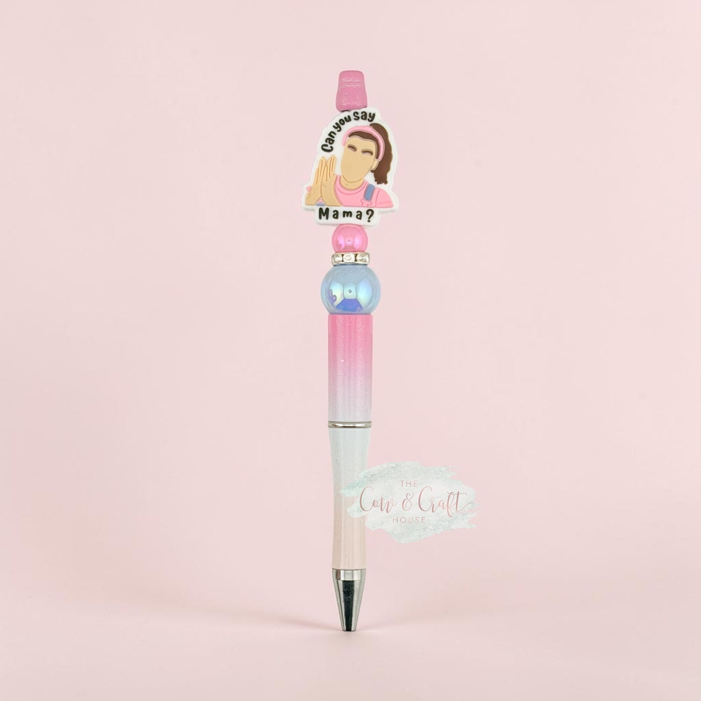 Funny Beaded Pen | On My Husband's Last Nerve Pen | Black Ink Twist Pen | Sassy Gift for Wife | Handmade Bling Pen