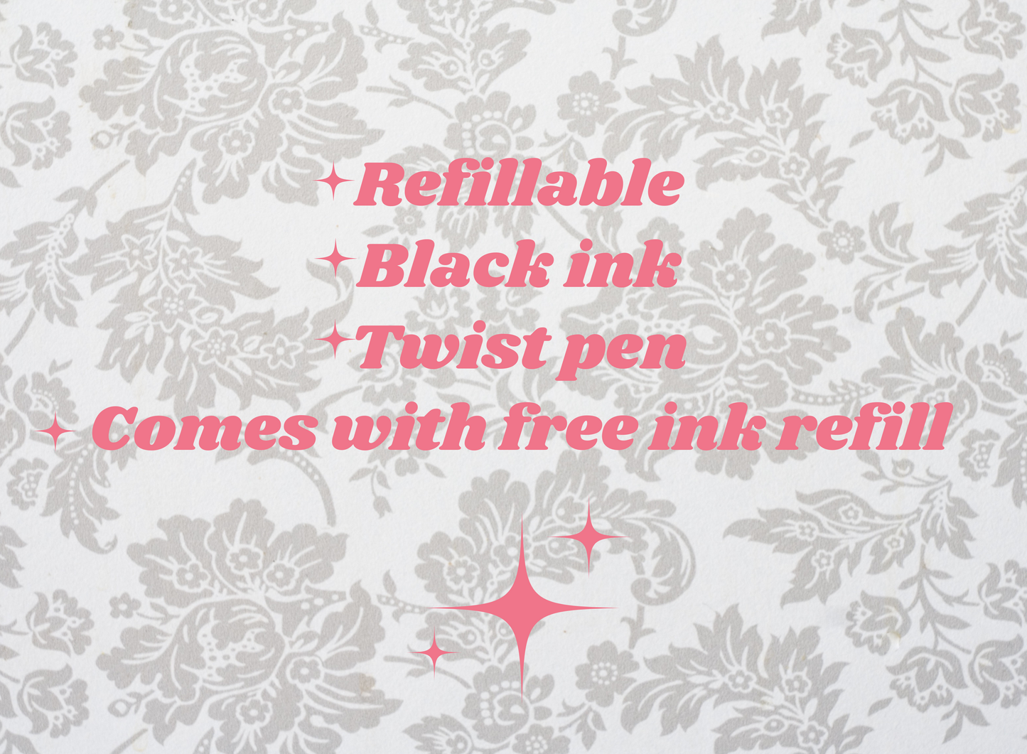 NANA Beaded Black Ink Pen