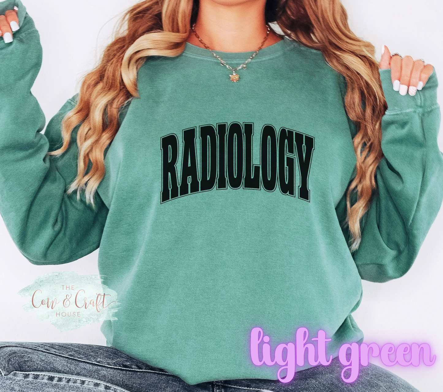 Radiology Sweatshirt Comfort Colors 1566 | Rad Tech Shirt Xray Tech Pullover Imaging Tech Gift