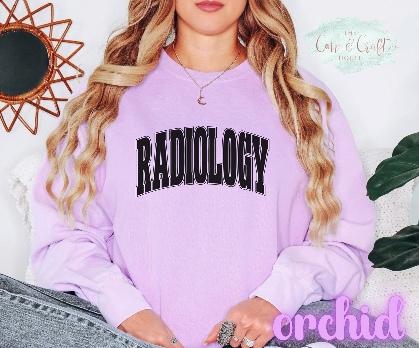 Radiology Sweatshirt Comfort Colors 1566 | Rad Tech Shirt Xray Tech Pullover Imaging Tech Gift