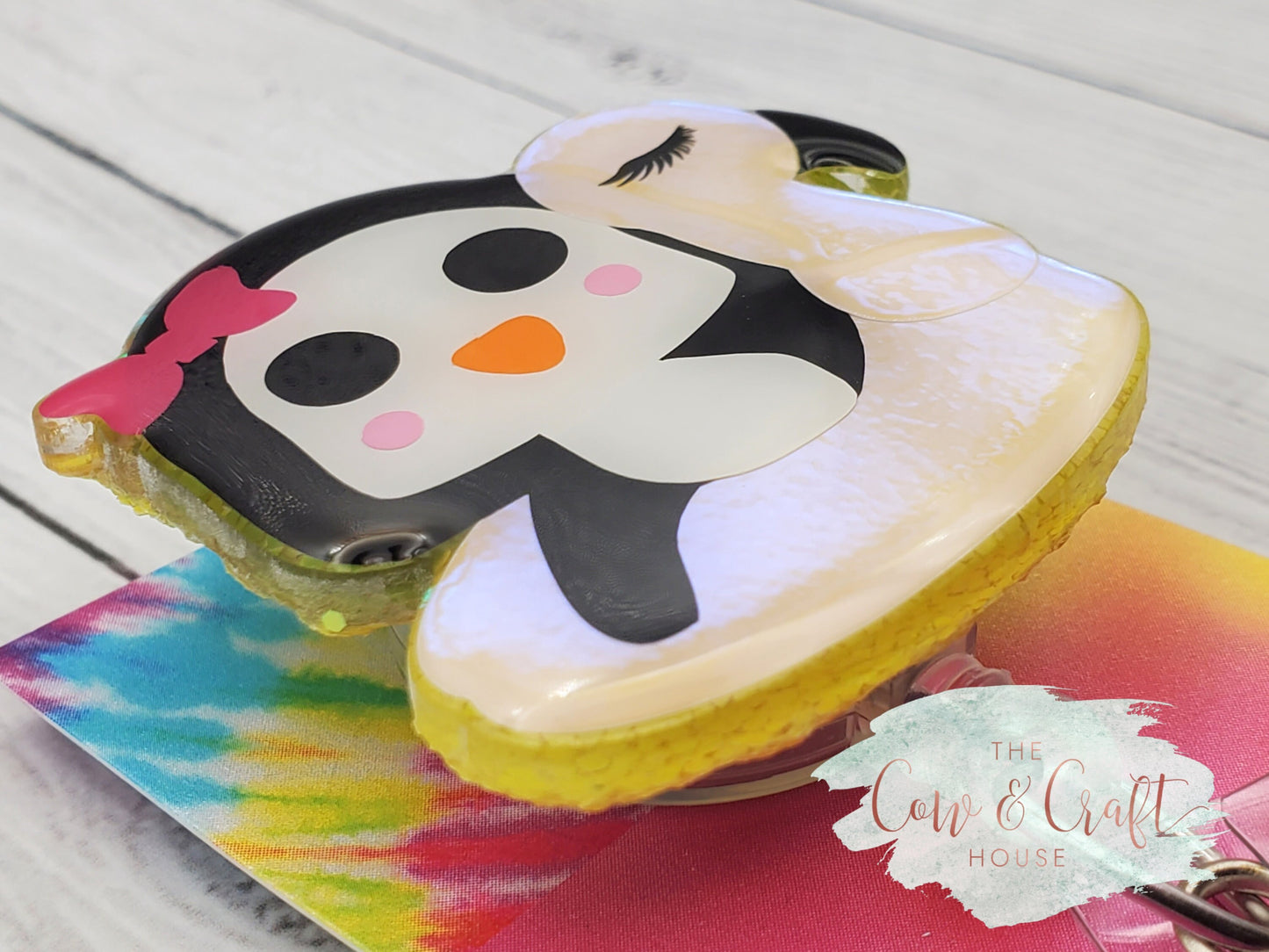 Penguin Floatie Badge Reel: Summer Fun, Nurse Gift