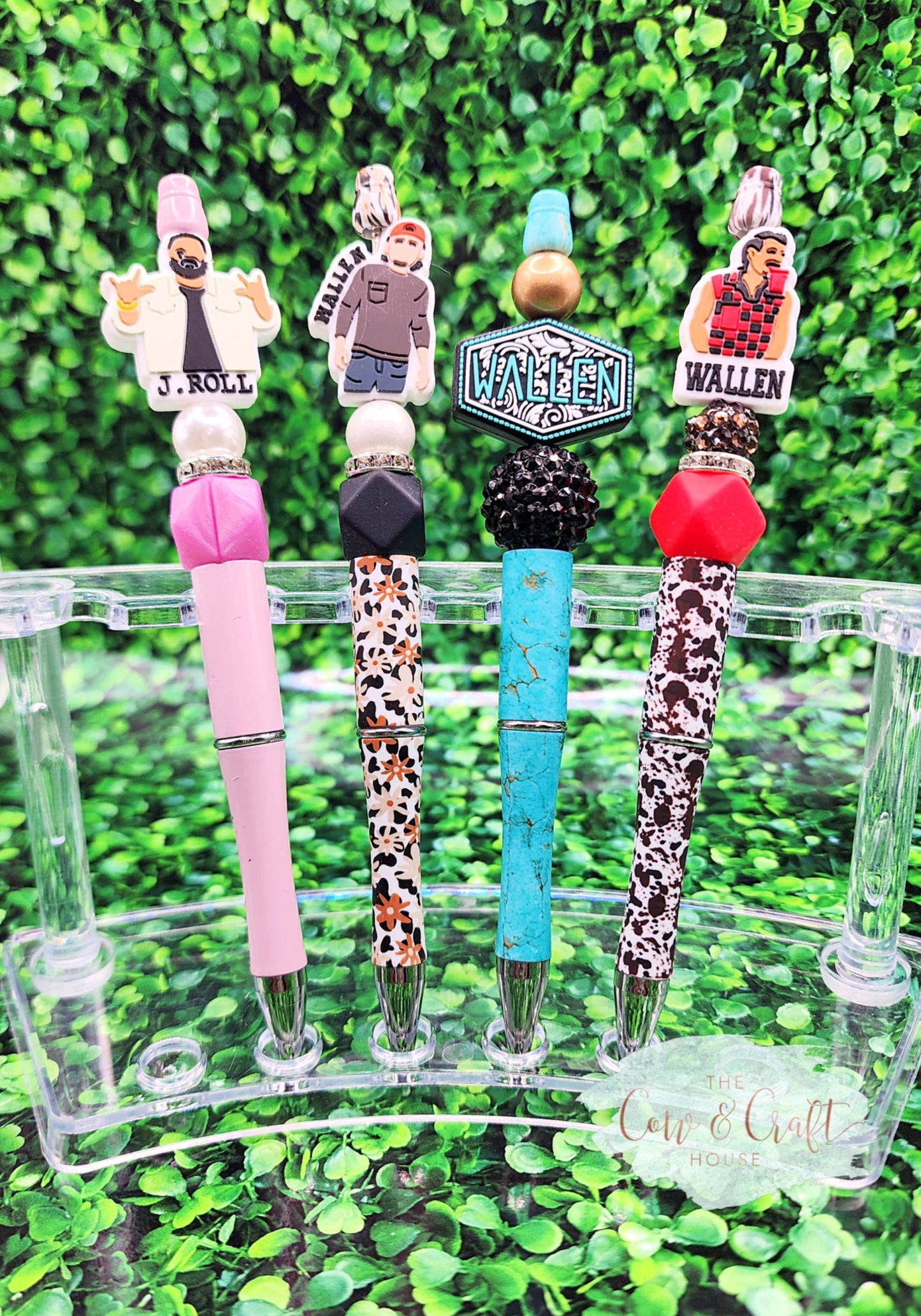 Beaded Pen: Morgan Wallen, Jelly Roll, Custom Silicone Bead Pen