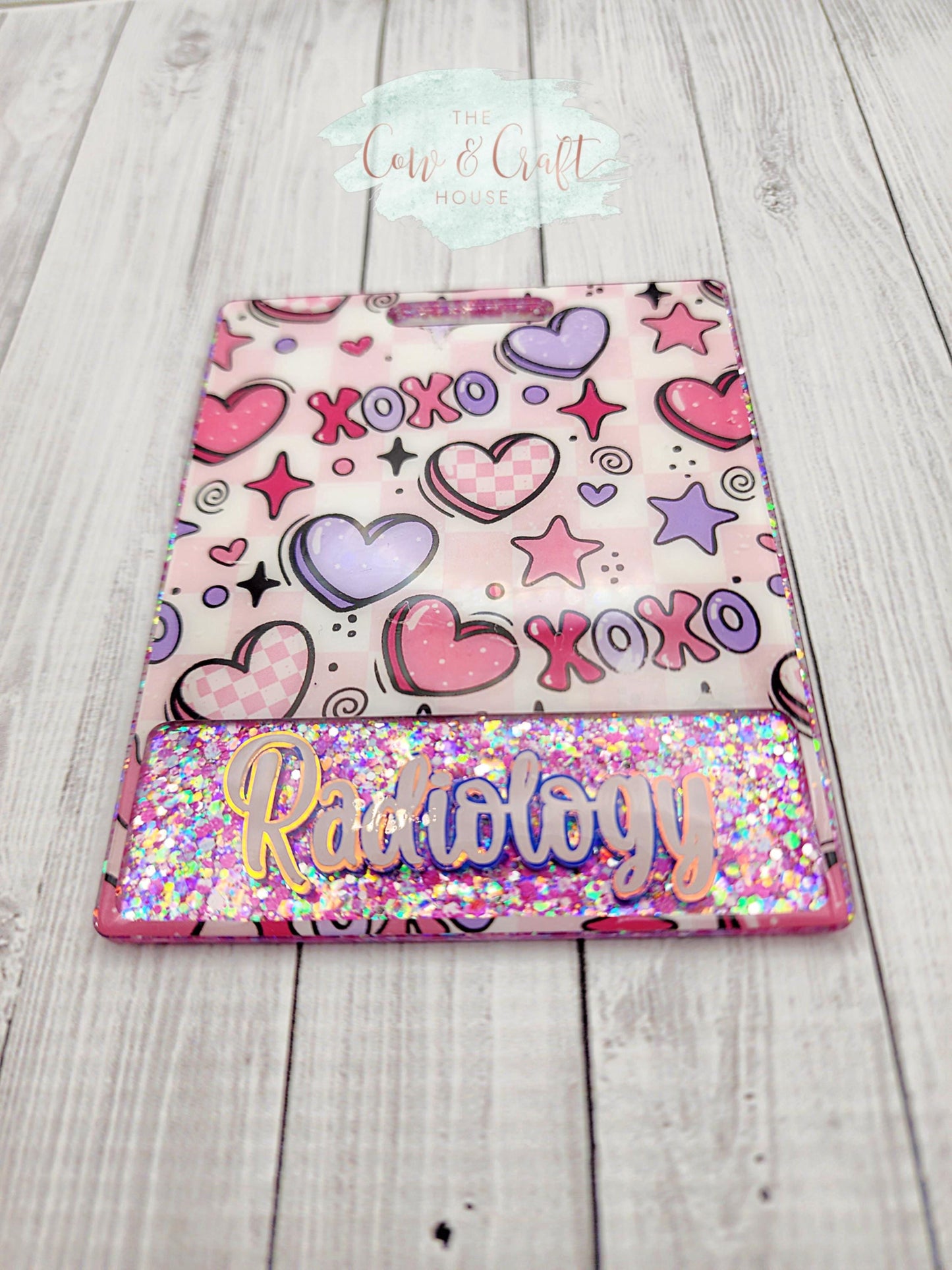 Valentine's Radiology Badge Buddy, Extended Horizontal ID Holder