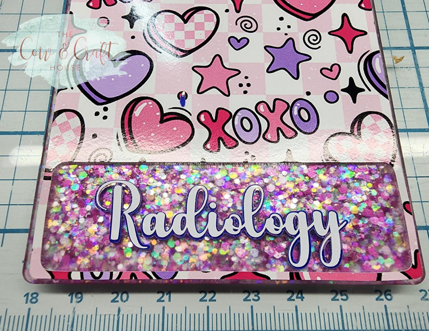 Valentine's Radiology Badge Buddy, Extended Horizontal ID Holder