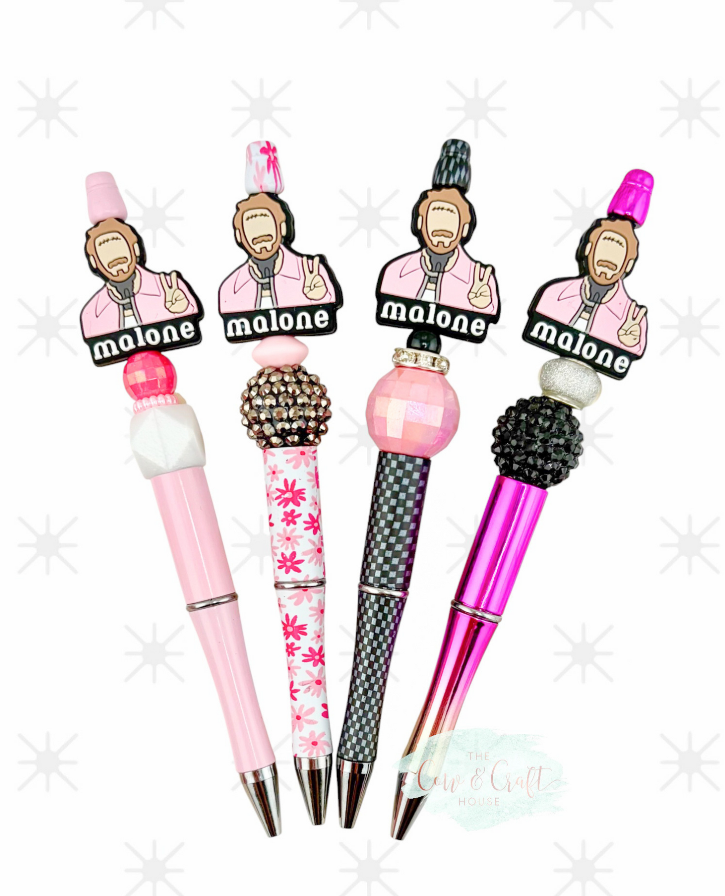 Post Malone Beaded Pen, Teacher Gift, Black Ink