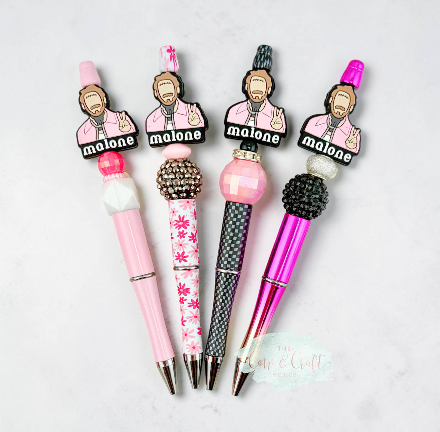 Post Malone Beaded Pen, Teacher Gift, Black Ink