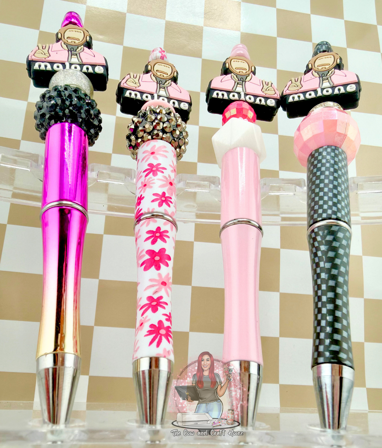 Post Malone Beaded Pen, Teacher Gift, Black Ink