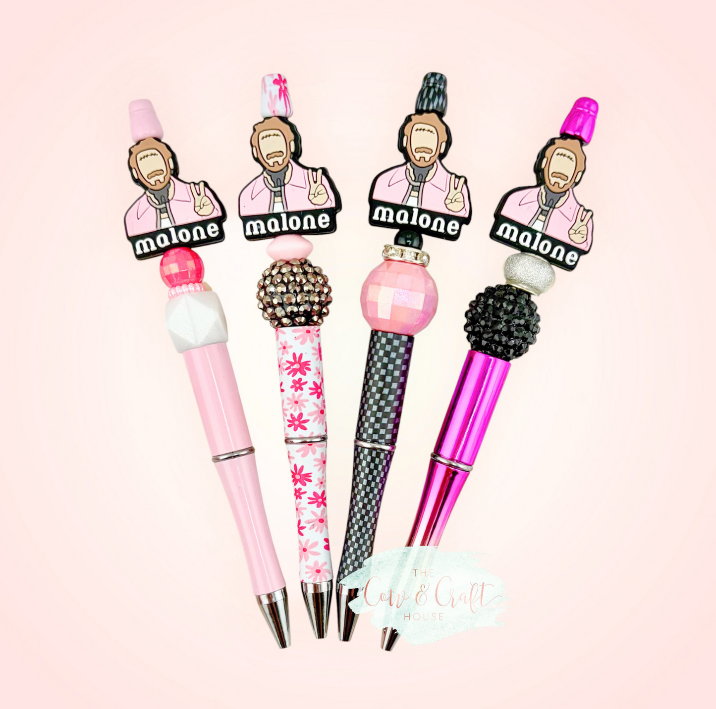 Post Malone Beaded Pen, Teacher Gift, Black Ink
