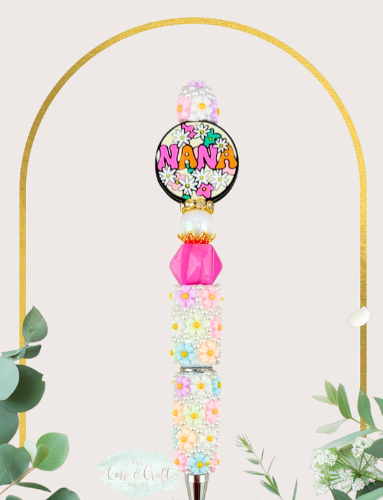 NANA Beaded Black Ink Pen