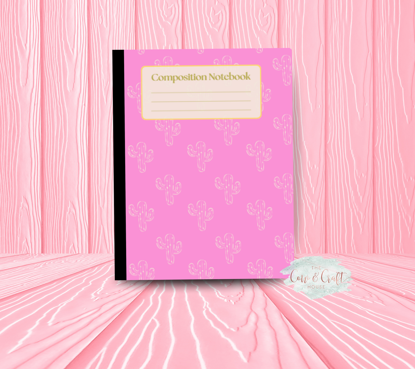 Pink Cactus Composition Notebook | Pink Journal | Cute Cactus Notebook | College or Wide Ruled Notebook | Teacher Journal | Student Gift