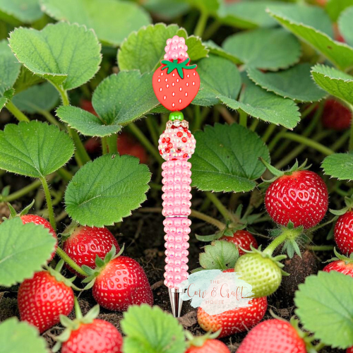 Strawberry Focal Bead Pen