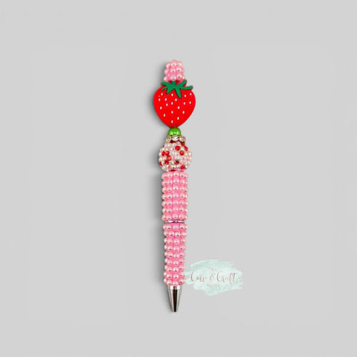 Strawberry Focal Bead Pen